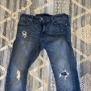 Blue denim uniqlo jeans 33w